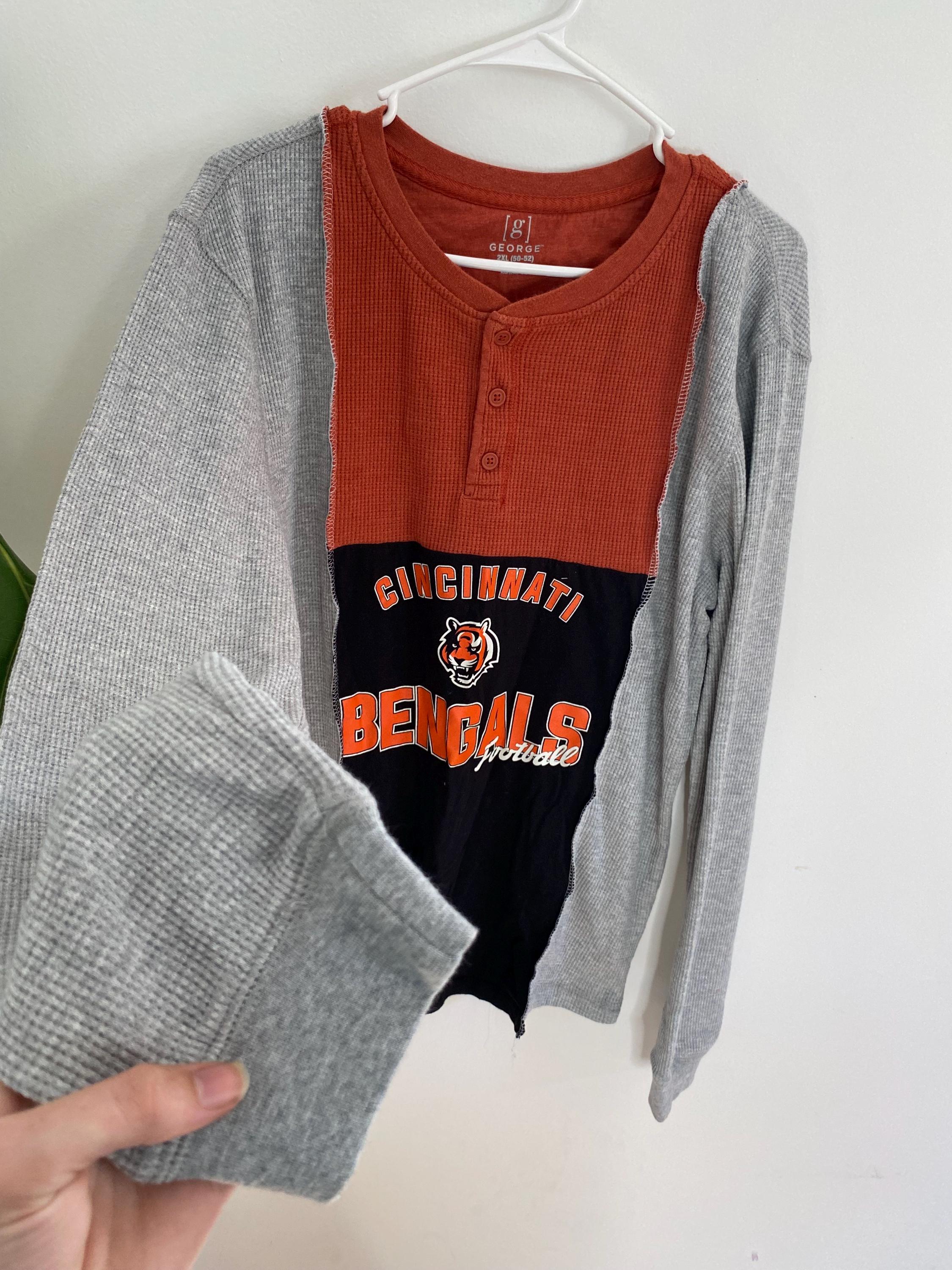 Cincinnati Bengals color-block waffleknit long sleeve