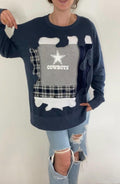 Dallas Cowboys patchwork crewneck (M)