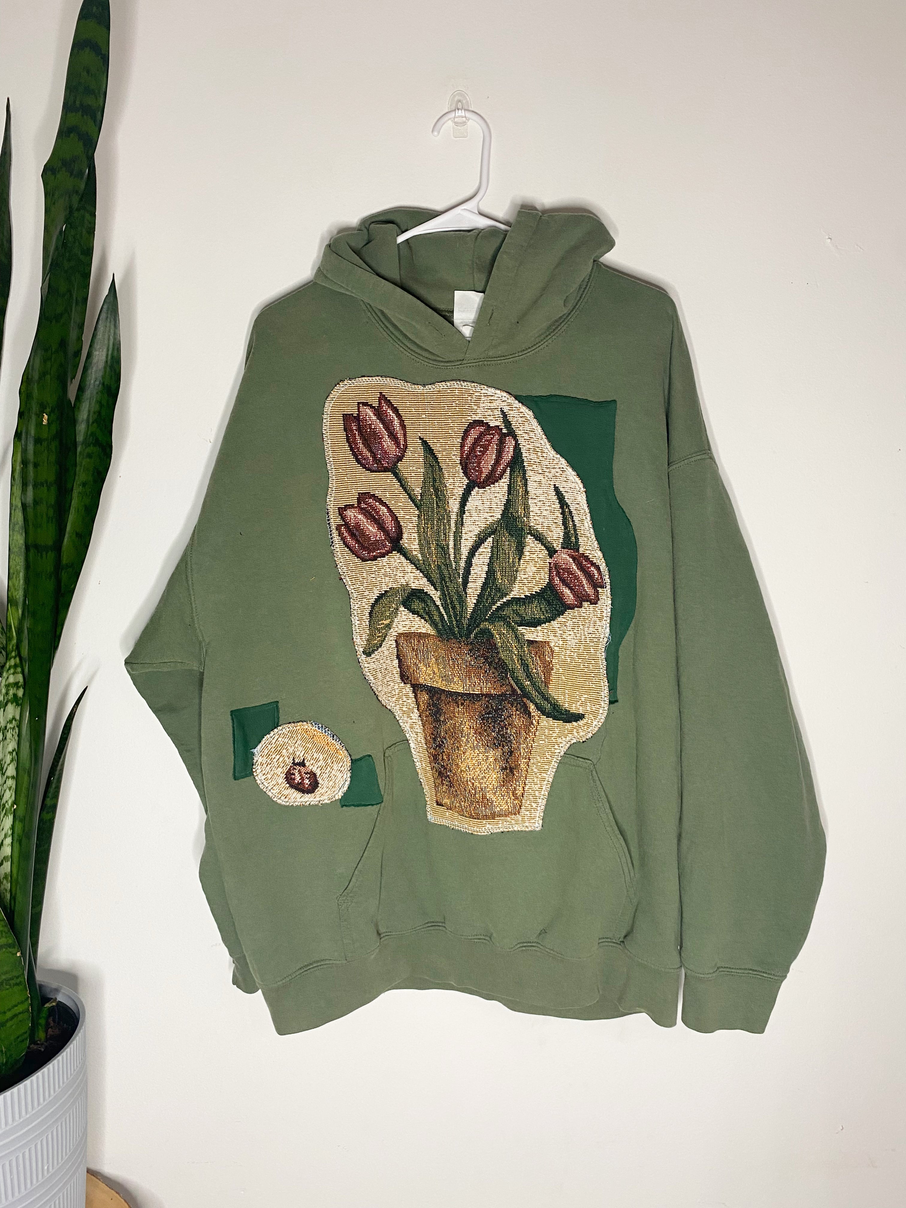Garden patchwork hoodie (XL)