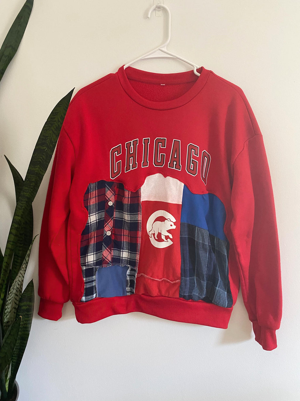 Chicago Cubs patchwork crewneck - unisex (S)