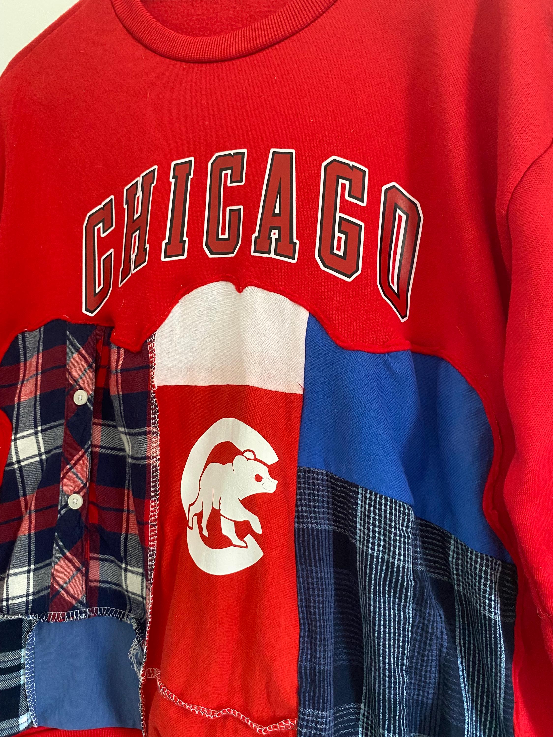 Chicago Cubs patchwork crewneck - unisex (S)