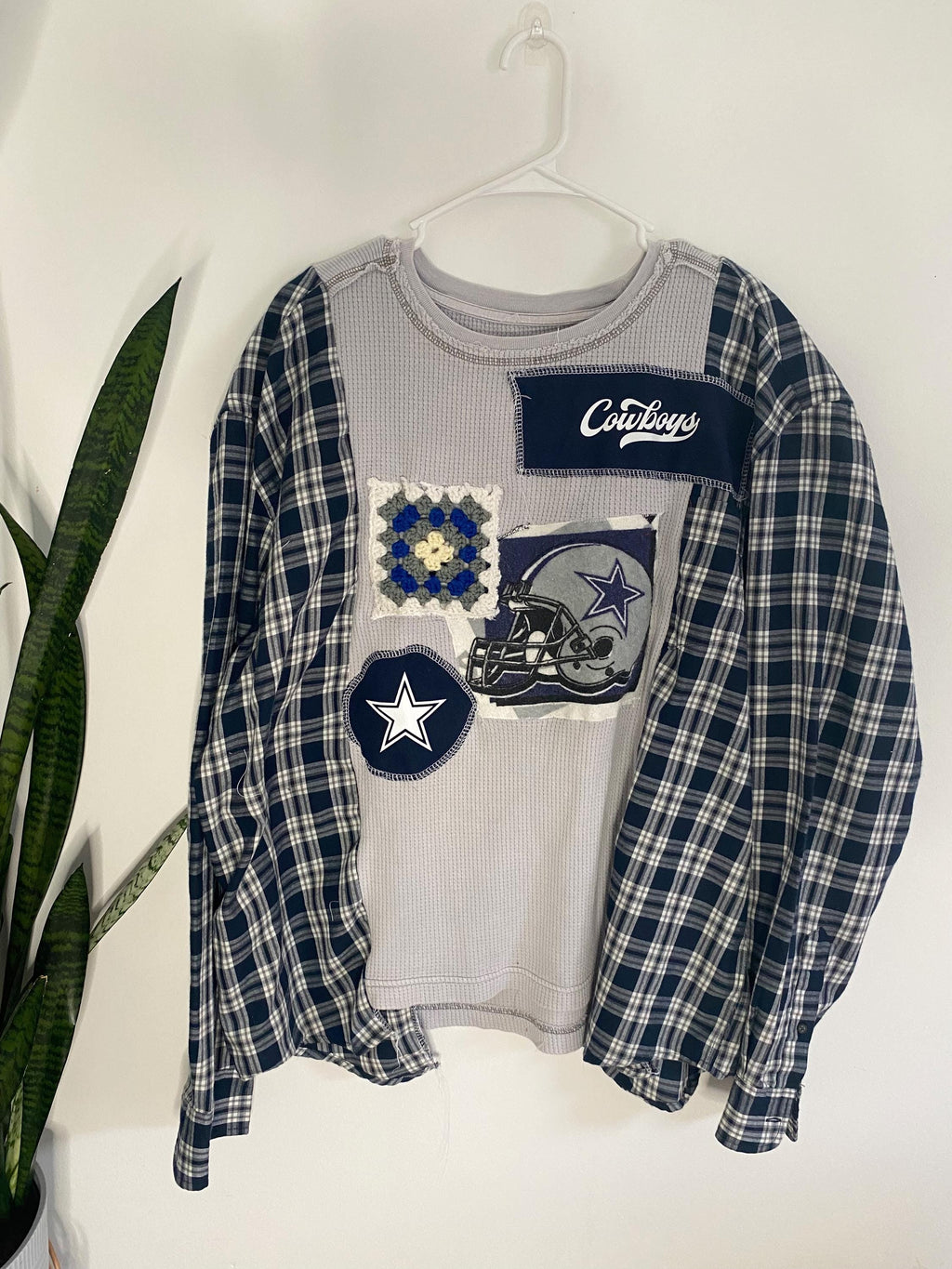 Dallas Cowboys patchwork flannel (XL)