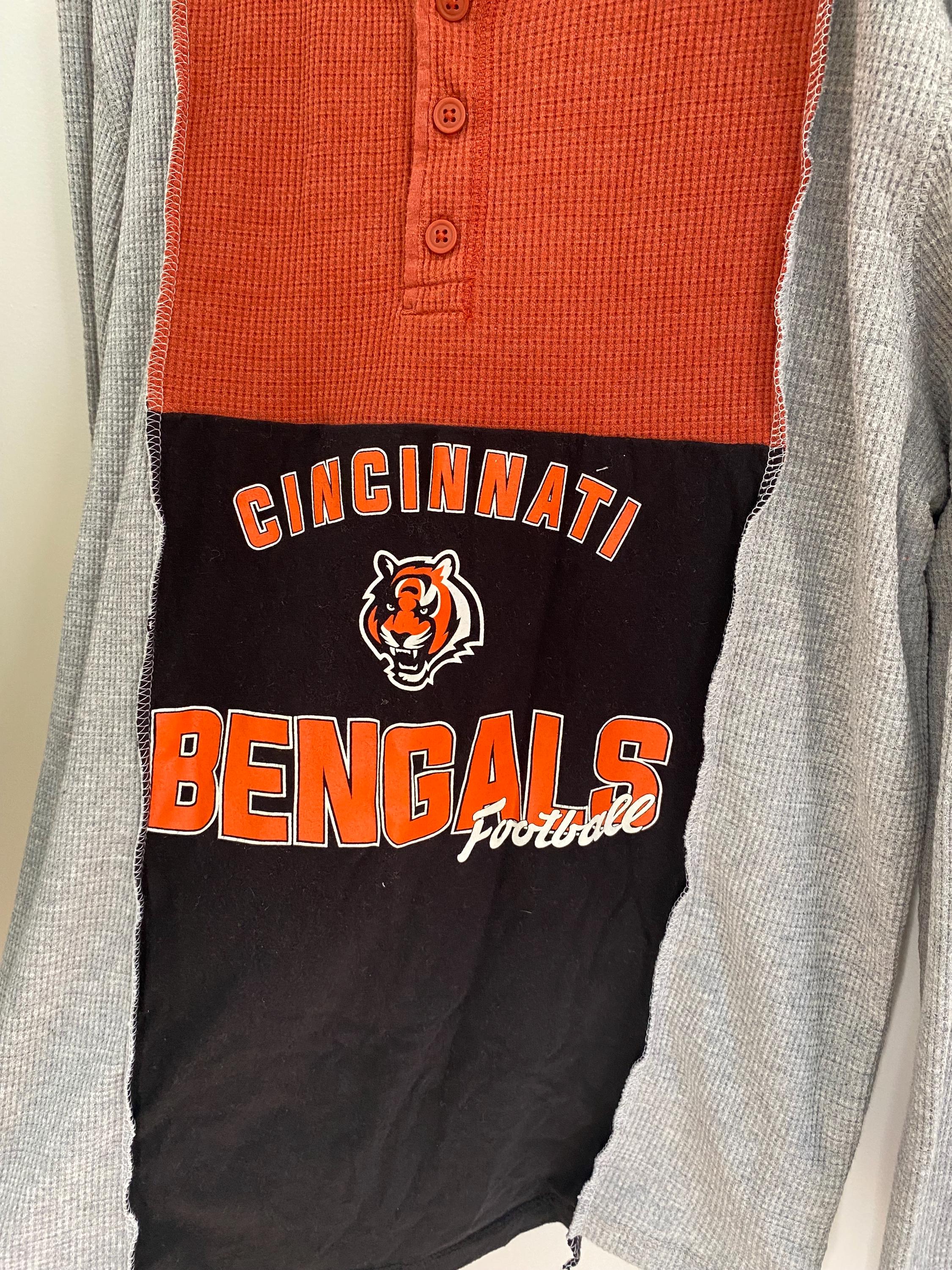 Cincinnati Bengals color-block waffleknit long sleeve