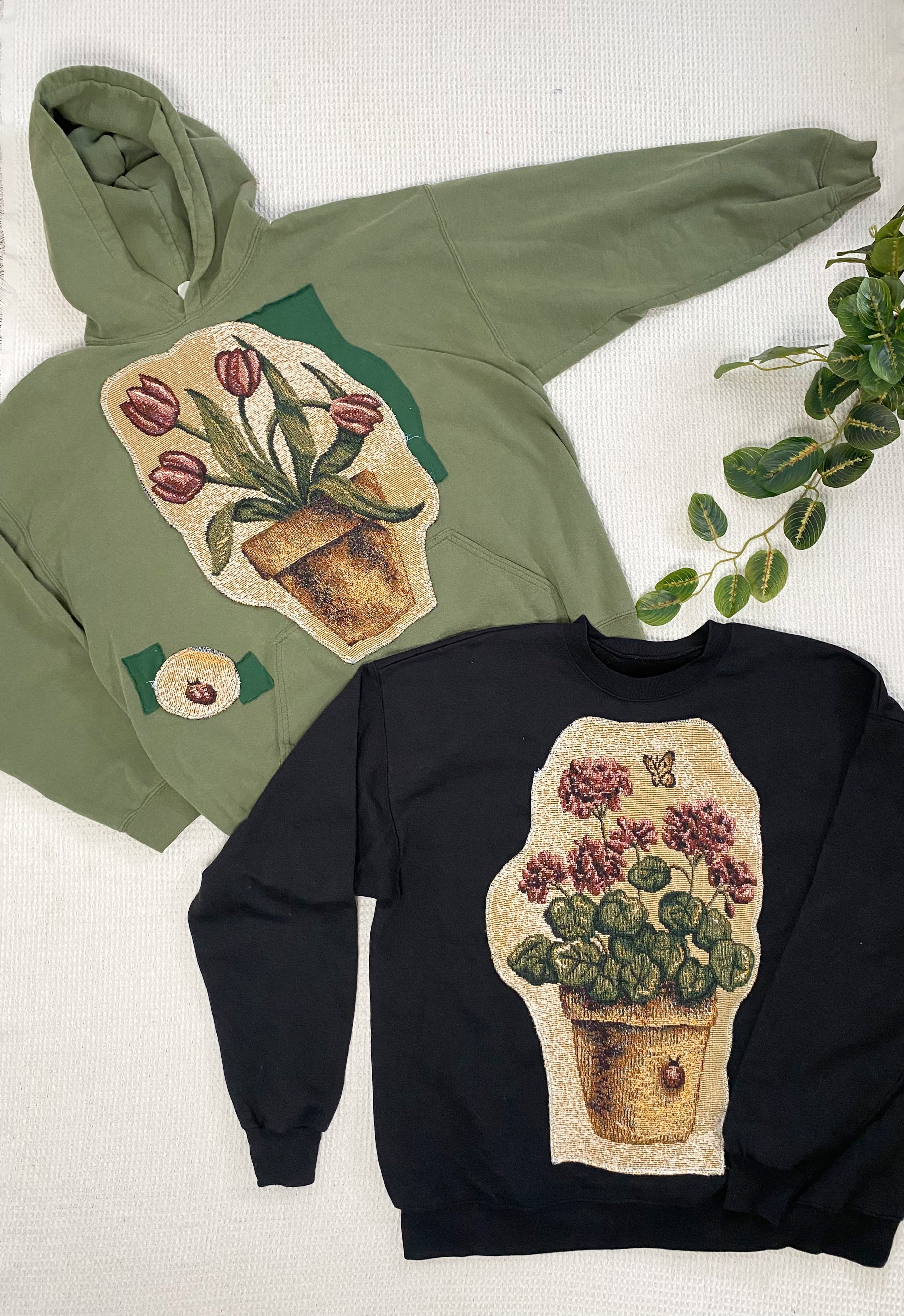 Potted plant patch crewneck (XL)