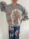 Angel tapestry crewneck (L)