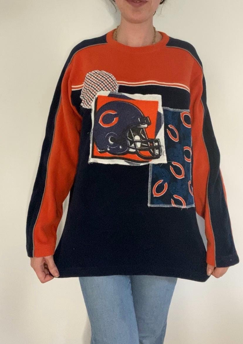Chicago Bears patchwork vintage sweater unisex (M)