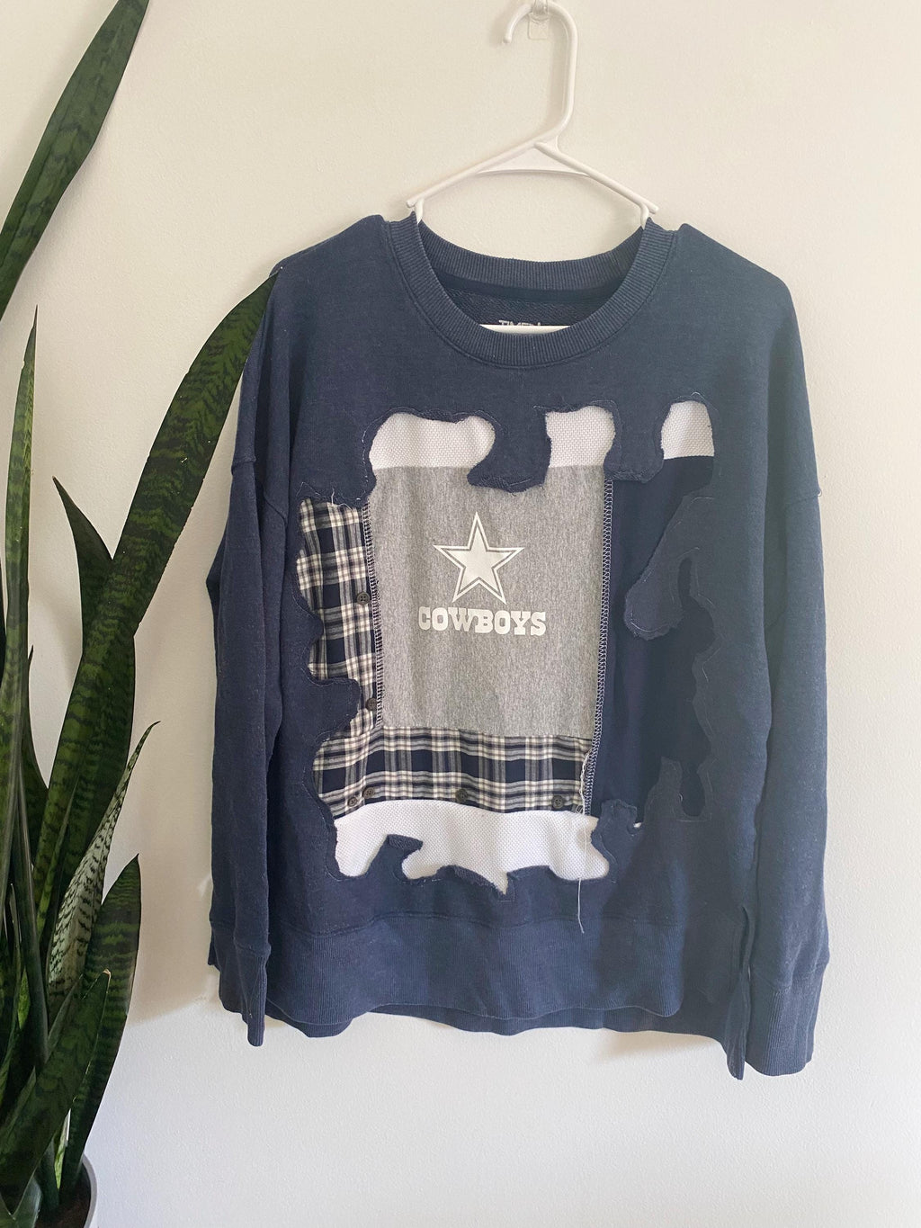 Dallas Cowboys patchwork crewneck (M)