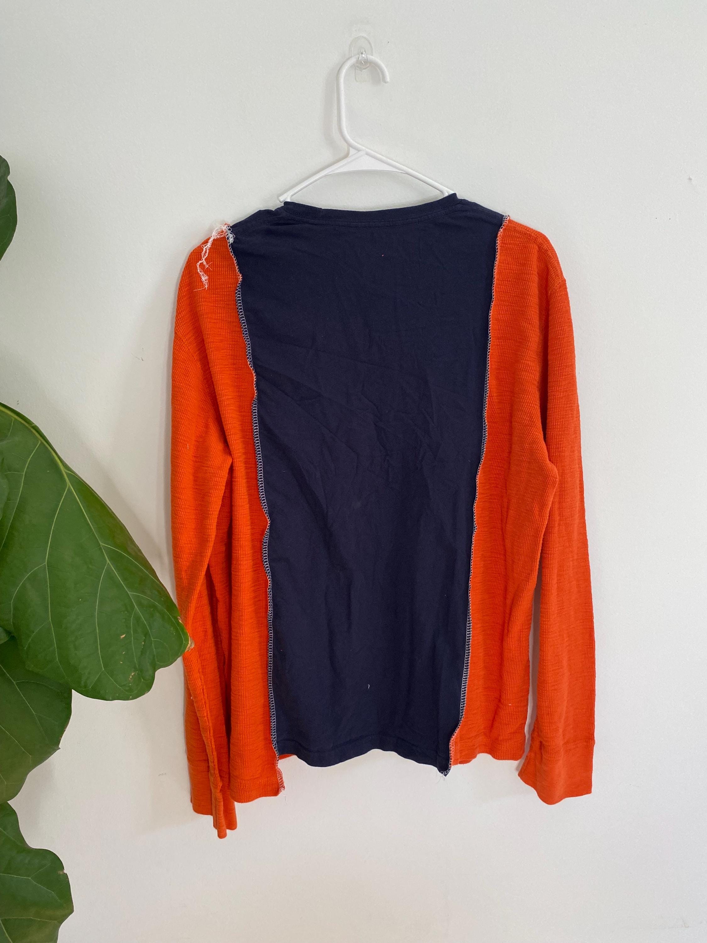 Denver Broncos color-block long sleeve shirt (L)