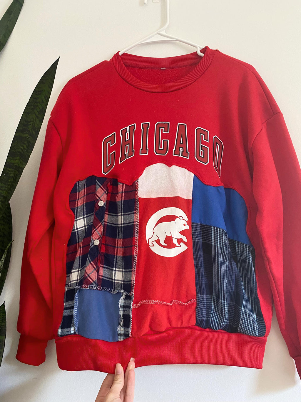 Chicago Cubs patchwork crewneck - unisex (S)