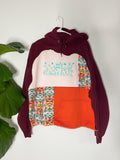 Spring mama patchwork hoodie (L)
